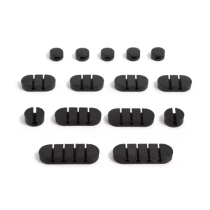 U Brands Tidy Accord - Silicone Cable Clip Kit, 15 CT