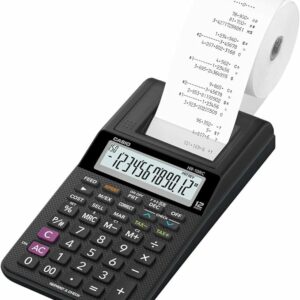HR-10RC Mini Desktop Printing Calculator | Portable | 12-Digit Display | One-Color Printer | Tax & Currency | Ideal for Taxes, Bookkeeping & Accounting Tasks