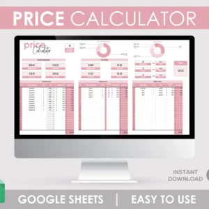 Pricing Calculator, Product Calculator, Pricing Template, Profit Calculator, Pricing Guide, Pricing Worksheet, Small Business, Business