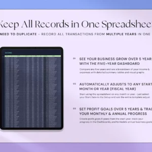 Bookkeeping Template Small Business Spreadsheet Income Expense Tracker Accounting Spreadsheet Google Sheets Excel Profit and Loss Dark Mode